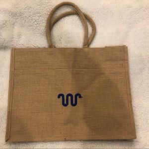 Burlap King Ranch Tote